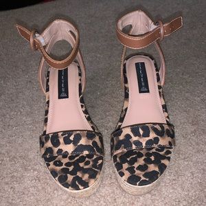 Leopard print espadrilles